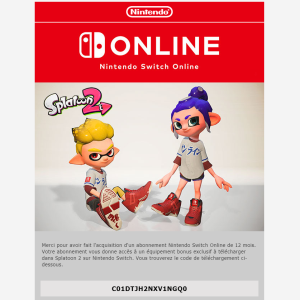 Equipement bonus exclusif Nintendo Switch Online